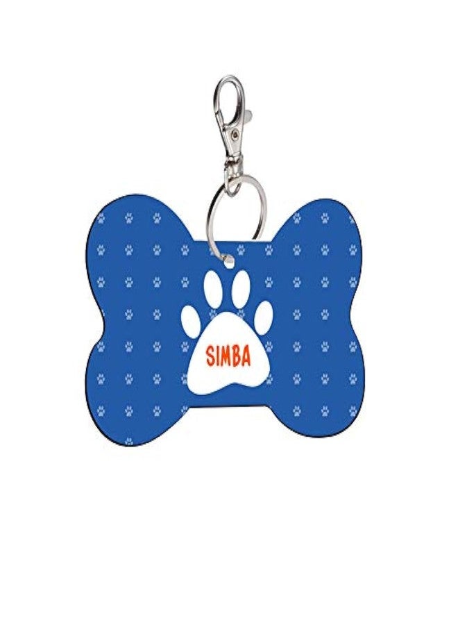 Sky Trends Bone Shape Collar Locket/Pendant for Dogs & Puppy -490, Multicolour, Medium, 1 Count - Simba